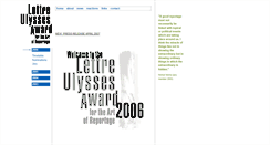 Desktop Screenshot of lettre-ulysses-award.org