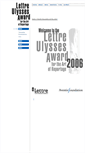 Mobile Screenshot of lettre-ulysses-award.org